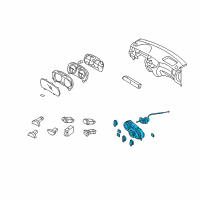 OEM 2008 Kia Rio5 Control Assembly-Heater Diagram - 972501G380VA