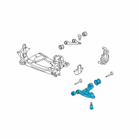 OEM Saturn Sky Front Lower Control Arm Assembly Diagram - 15224867