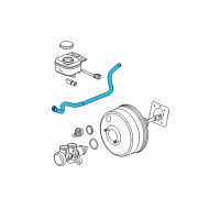 OEM 2007 Saturn Ion Hose Asm, Power Brake Booster Vacuum Diagram - 15217072