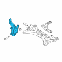 OEM 2014 Nissan Versa Knuckle Spindle-RH Diagram - 40014-9LA0C