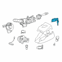 OEM 2015 Toyota 4Runner Cylinder & Keys Diagram - 69057-35240