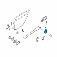 OEM 2001 Infiniti I30 Lock Assy-Rear Door, Rh Diagram - 82502-AA21A