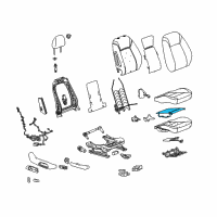 OEM Buick Regal Sportback Seat Cushion Heater Diagram - 84369826