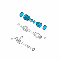 OEM Mercury Boot Kit Diagram - AE5Z-3A331-A