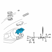 OEM 2001 Toyota MR2 Spyder Fuse & Relay Box Diagram - 82660-17140