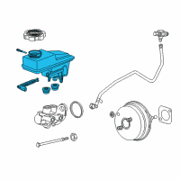 OEM Buick Enclave Master Cylinder Reservoir Diagram - 84730949