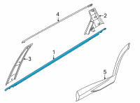 OEM 2022 Hyundai Tucson W/STRIP ASSY-RR DR BELT O/S LH Diagram - 83210-N9000