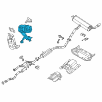 OEM 2018 Jeep Cherokee Catalytic Converter Diagram - 68314765AB