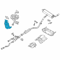 OEM 2020 Jeep Cherokee Exhaust Catalyst Converter Diagram - 68337773AA