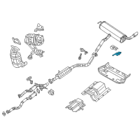 OEM 2016 Dodge Dart Bracket-Exhaust Diagram - 68081286AC