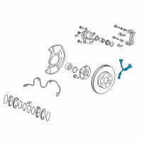 OEM 2013 Acura ILX Hose Set, Right Front Brake Diagram - 01464-TR0-A02