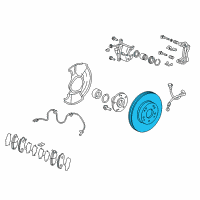 OEM 2015 Acura ILX Disk, Front Brake (16", 25T) Diagram - 45251-TR7-A00