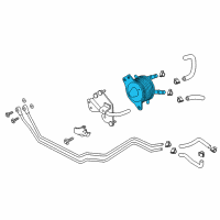 OEM 2016 Infiniti Q50 Oil Cooler Assy-Auto Transmission Diagram - 21606-4GA0A