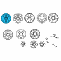 OEM 2009 Toyota Tacoma Wheel, Spare Diagram - 42601-AD010