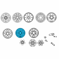 OEM 2007 Toyota Tacoma Wheel, Spare Diagram - 42601-AD050