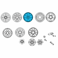 OEM 2015 Toyota Tacoma Wheel, Alloy Diagram - 4260D-04010