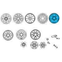 OEM 2013 Toyota Tacoma Wheel, Steel Diagram - 42601-AD041