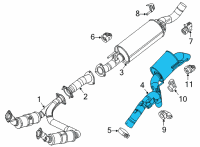 OEM 2022 Jeep Wagoneer RESONATOR-EXHAUST Diagram - 68422058AB