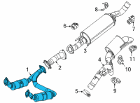 OEM Jeep Wagoneer CONVERTER-EXHAUST Diagram - 68422079AA