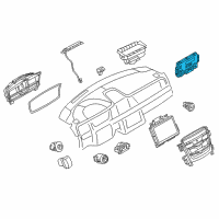 OEM Lincoln MKS Dash Control Unit Diagram - EA5Z-19980-D