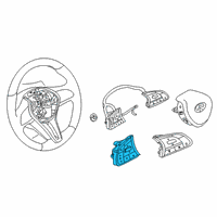 OEM 2019 Infiniti QX50 Switch Assembly - Steering Diagram - 25551-5CA9A