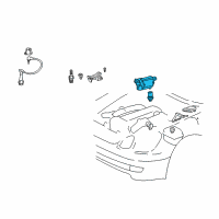 OEM 2000 Lexus GS300 Ignition Coil Assembly Diagram - 90919-02216