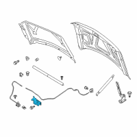 OEM 2009 Ford F-350 Super Duty Latch Diagram - 7C3Z-16700-A