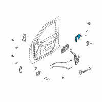 OEM 2003 Hyundai Elantra Front Door Lock Assembly, Right Diagram - 81981-2DA00