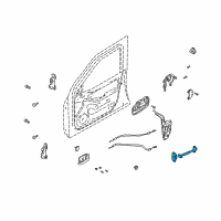 OEM 2002 Hyundai Elantra Checker Assembly-Front Door, LH Diagram - 79380-2D000