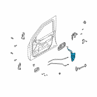 OEM 2006 Hyundai Elantra Latch & ACTUATOR Assembly-Front Door O Diagram - 81320-2D000