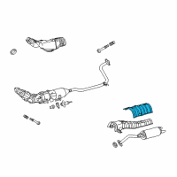 OEM 2016 Toyota Prius V Heat Shield Diagram - 58327-47020