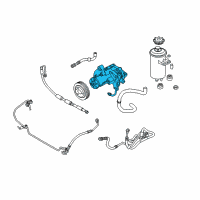 OEM 2012 BMW X5 Power Steering Pump Diagram - 32-41-6-796-457