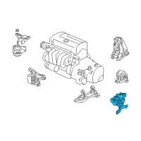 OEM 2006 Acura RSX Rubber Assembly, Transmission Mounting Diagram - 50805-S6M-J01