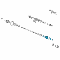 OEM Honda Boot Set, Inboard Diagram - 44017-S3X-010