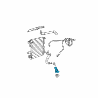 OEM 2008 Jeep Wrangler Nipple-THERMOSTAT Diagram - 4666149AA