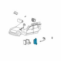 OEM Ford Explorer Sport Trac Side Sensor Diagram - 6L1Z-14B345-BA