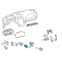 OEM Lexus GS430 Switch, Push Start Diagram - 89611-30025