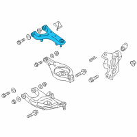 OEM Infiniti QX80 Rear Right Upper Suspension Arm Assembly Diagram - 55501-5ZA0A