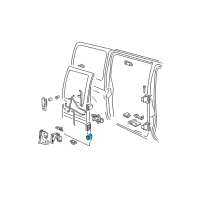 OEM 2001 Chevrolet Express 3500 Hinge Diagram - 19257344