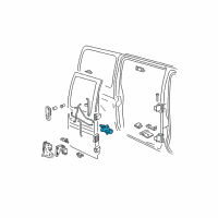 OEM 2015 GMC Savana 2500 Handle, Inside Diagram - 23136342