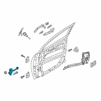 OEM 2019 Hyundai Kona Electric Checker Assembly-Front Door, RH Diagram - 79390-J9000