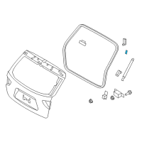 OEM 2011 Hyundai Veracruz Bracket Assembly-TAILGATE LIFTER, RH Diagram - 81795-3J000