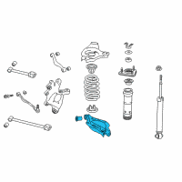 OEM 2019 Lexus GS350 Rear Suspension Control Arm Assembly, No.2 Right Diagram - 48730-30140