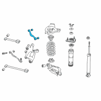 OEM 2019 Lexus GS350 Rear Right Upper Control Arm Assembly Diagram - 48790-30130