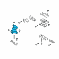 OEM 2022 Lincoln Nautilus Mount Diagram - K2GZ-6038-A