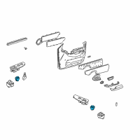 OEM Pontiac Trans Sport Lock Switch Diagram - 10246291