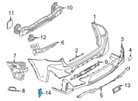 OEM 2022 BMW X4 REFLECTOR LEFT Diagram - 63-14-8-083-835