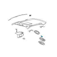 OEM Ford Escape Interior Bulb Diagram - F58Z-13466-A