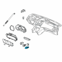 OEM Honda Accord Switch Assembly, Hazard & Passenger Srs Indicator Diagram - 35510-SDN-A11