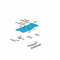 OEM Acura MDX Floor Panel Diagram - 65111-STX-A01ZZ